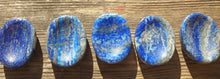 Load image into Gallery viewer, LAPIS LAZULI Worry Stone Natural Stone Hand Carved Gemstone Worry Stone