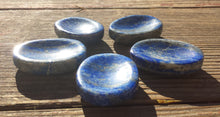 Load image into Gallery viewer, LAPIS LAZULI Worry Stone Natural Stone Hand Carved Gemstone Worry Stone