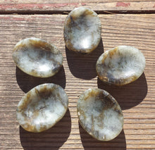 Load image into Gallery viewer, LABRADORITE Worry Stone Natural Stone Hand Carved Gemstone Worry Stone