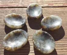 Load image into Gallery viewer, LABRADORITE Worry Stone Natural Stone Hand Carved Gemstone Worry Stone