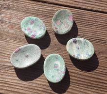 Load image into Gallery viewer, RUBY IN FUCHSITE Worry Stone Natural Stone Hand Carved Gemstone Worry Stone