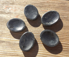 Load image into Gallery viewer, BLACK TOURMALINE Worry Stone Natural Stone Hand Carved Gemstone Worry Stone