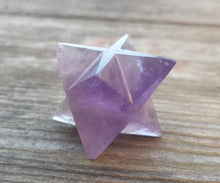 Load image into Gallery viewer, GEMSTONE MERKABA STAR Natural Amethyst (One)