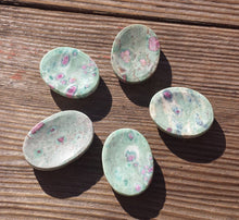 Load image into Gallery viewer, RUBY IN FUCHSITE Worry Stone Natural Stone Hand Carved Gemstone Worry Stone
