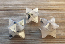 Load image into Gallery viewer, GEMSTONE MERKABA STAR Natural Tourmilated Quartz (One)