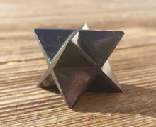 Load image into Gallery viewer, GEMSTONE MERKABA STAR Natural Black Agate (One)