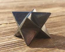 Load image into Gallery viewer, GEMSTONE MERKABA STAR Natural Black Agate (One)