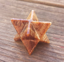 Load image into Gallery viewer, GEMSTONE MERKABA STAR Natural Aragonite (One)