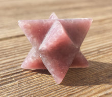 Load image into Gallery viewer, GEMSTONE MERKABA STAR Natural Lepidolite (One)