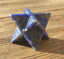 Load image into Gallery viewer, GEMSTONE MERKABA STAR Natural Lapis Lazuli (One)