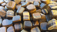 Load image into Gallery viewer, TIGER EYE TUMBLED Stone One (1) Medium/Large Natural Tumble Stone