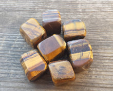 Load image into Gallery viewer, TIGER EYE TUMBLED Stone One (1) Medium/Large Natural Tumble Stone