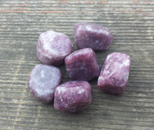 Load image into Gallery viewer, LEPIDOLITE TUMBLED Stone One (1) Medium/Large Natural Tumble Stone