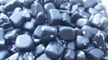 Load image into Gallery viewer, SNOWFLAKE OBSIDIAN TUMBLED Stone One (1) Medium/Large Natural Tumble Stone