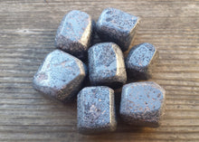 Load image into Gallery viewer, SIX (6) HEMATITE Tumbled Stones Medium/Large Natural Tumble Stones