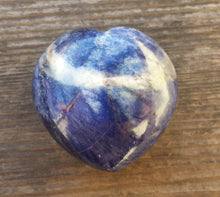 Load image into Gallery viewer, NATURAL SODALITE Gemstone Puffy Heart 40-45mm
