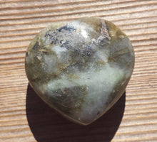 Load image into Gallery viewer, NATURAL LABRADORITE Gemstone Puffy Heart 40-45mm