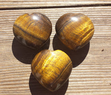 Load image into Gallery viewer, NATURAL TIGER EYE Gemstone Puffy Heart 40-45mm