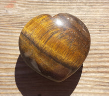 Load image into Gallery viewer, NATURAL TIGER EYE Gemstone Puffy Heart 40-45mm