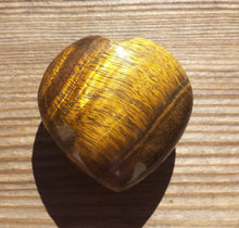 Load image into Gallery viewer, NATURAL TIGER EYE Gemstone Puffy Heart 40-45mm