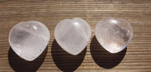 Load image into Gallery viewer, NATURAL CLEAR QUARTZ Gemstone Puffy Heart 40-45mm