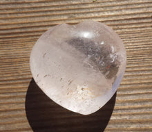 Load image into Gallery viewer, NATURAL CLEAR QUARTZ Gemstone Puffy Heart 40-45mm