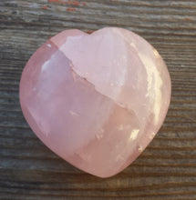 Load image into Gallery viewer, NATURAL ROSE QUARTZ Gemstone Puffy Heart 40-45mm
