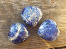 Load image into Gallery viewer, NATURAL SODALITE Gemstone Puffy Heart 40-45mm