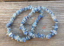 Load image into Gallery viewer, BLUE KYANITE Natural Stone Gemstone Stretchy Chip Bracelet