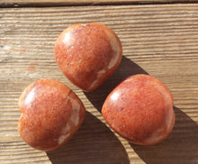 Load image into Gallery viewer, NATURAL RED AVENTURINE Gemstone Puffy Heart 40-45mm