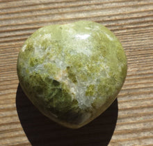 Load image into Gallery viewer, NATURAL VASONITE (VESUVIANITE) (Idocrase)  Gemstone Puffy Heart 40-45mm
