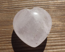 Load image into Gallery viewer, NATURAL CLEAR QUARTZ Gemstone Puffy Heart 40-45mm