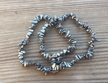 Load image into Gallery viewer, HEMATITE Natural Stone Gemstone Stretchy Chip Bracelet