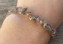 Load image into Gallery viewer, SMOKEY QUARTZ Natural Stone Gemstone Stretchy Chip Bracelet