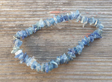 Load image into Gallery viewer, BLUE KYANITE Natural Stone Gemstone Stretchy Chip Bracelet