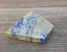Load image into Gallery viewer, LAPIS LAZULI natural small gemstone crystal pyramid 20-22