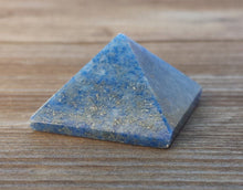 Load image into Gallery viewer, LAPIS LAZULI natural small gemstone crystal pyramid 20-22