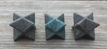 Load image into Gallery viewer, GEMSTONE MERKABA STAR Natural Ruby In Kyanite (One)