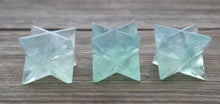 Load image into Gallery viewer, GEMSTONE MERKABA STAR Natural Green Fluorite (One)