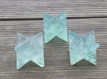 Load image into Gallery viewer, GEMSTONE MERKABA STAR Natural Green Fluorite (One)
