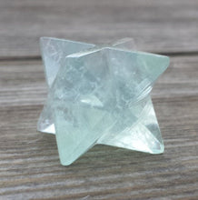 Load image into Gallery viewer, GEMSTONE MERKABA STAR Natural Green Fluorite (One)
