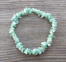 Load image into Gallery viewer, GREEN AVENTURINE Natural Stone Gemstone Stretchy Chip Bracelet