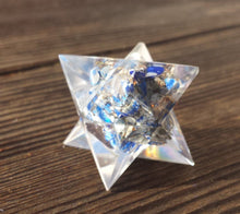 Load image into Gallery viewer, 7 CHAKRA MERKABA SET Complete Orgone Gemstone Merkaba Star Set Orgone (30-32mm stars)
