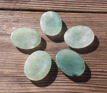 Load image into Gallery viewer, GREEN AVENTURINE Worry Stone Natural Stone Hand Carved Gemstone Worry Stone