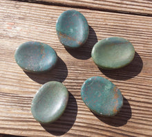 Load image into Gallery viewer, BLOODSTONE Worry Stone Natural Stone Hand Carved Gemstone Worry Stone
