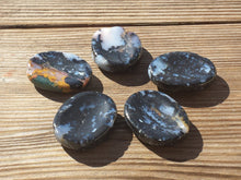 Load image into Gallery viewer, SOLOMON AGATE Worry Stone Natural Stone Hand Carved Gemstone Worry Stone