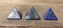 Load image into Gallery viewer, SODALITE natural Medium gemstone crystal pyramid 27-30mm
