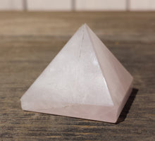 Load image into Gallery viewer, ROSE QUARTZ natural Medium gemstone crystal pyramid 27-30mm