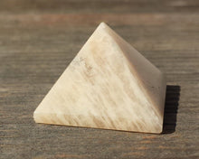 Load image into Gallery viewer, MOONSTONE natural Medium gemstone crystal pyramid 27-30mm