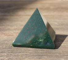 Load image into Gallery viewer, BLOODSTONE natural Medium gemstone crystal pyramid 27-30mm